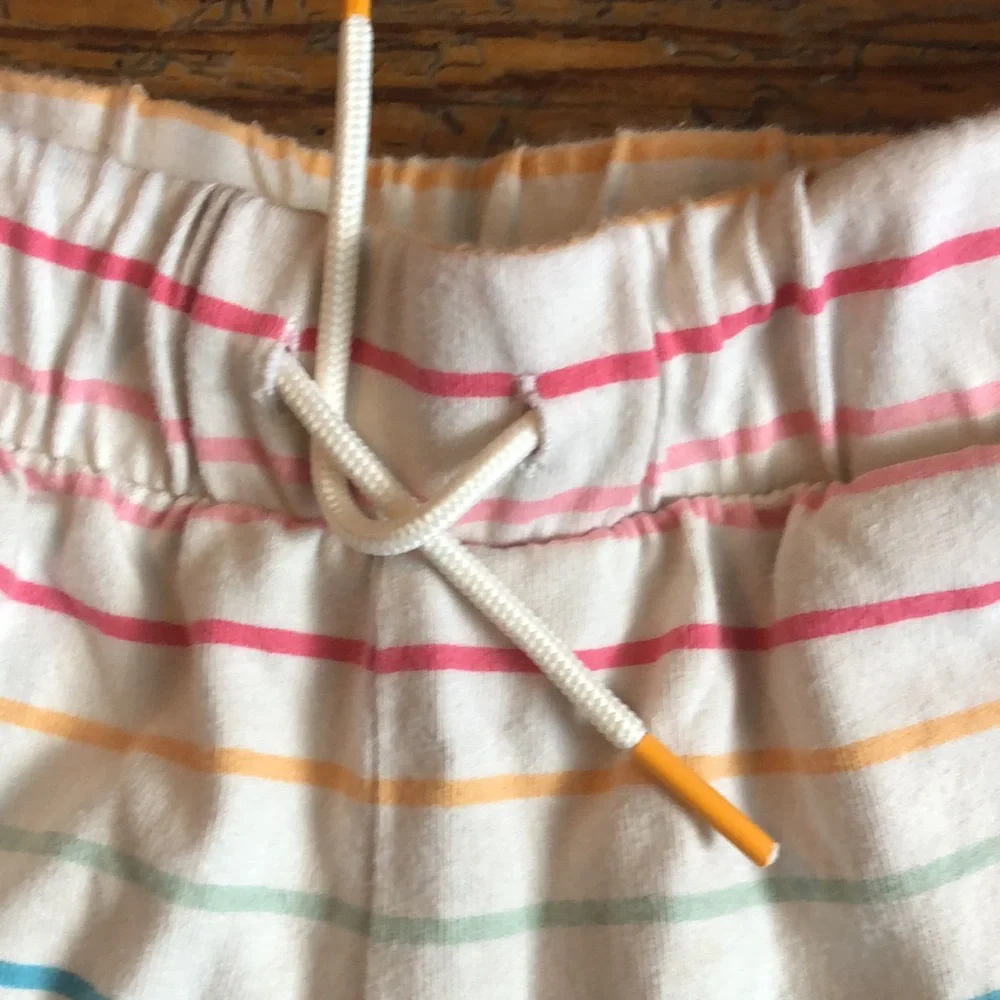 Old Navy l Cream & Multi Color Stripe Shorts